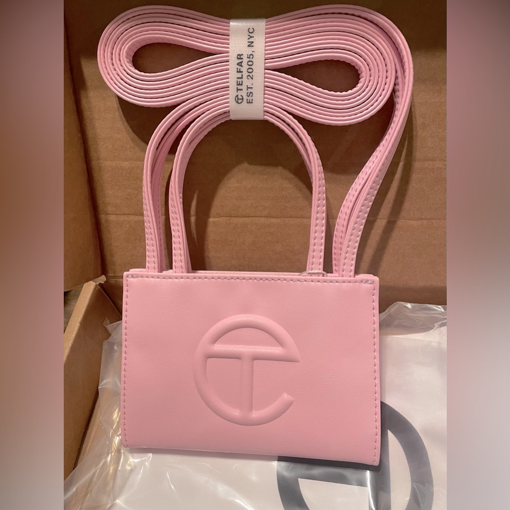 Brand New with Tags Telfar Small Shopping Bag- Bubblegum